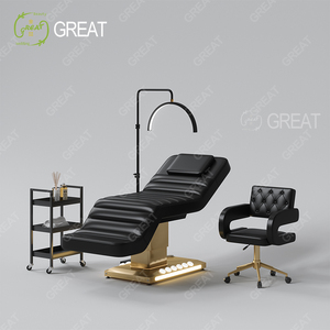 2024 New Phong Cách Salon Đồ Nội Thất Sưởi Ấm Nghiêng 4 Động Cơ Điện Nâng Salon Mặt Lash Vẻ Đẹp Giường Spa Massage Chỉnh Hình Bảng - Product Image 4