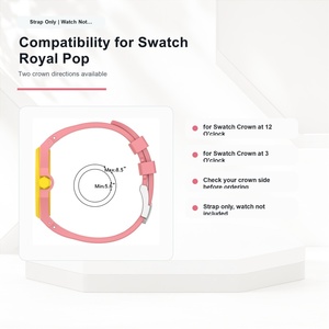Correa de silicona de liberación rápida para reloj, correa deportiva de repuesto para Swatch Royal POP X <span class=keywords><strong>Audemars</strong></span> <span class=keywords><strong>Piguet</strong></span> AP, correa para reloj de bolsillo - Product Image 2