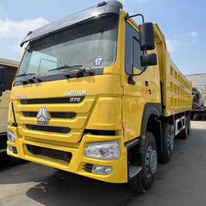 รถดัมพ์ Howo 8x4 ยูโร 2  10 ล้อ  บรรทุก 11-20 ตัน พวงมาลัยซ้าย กล้องมองหลัง 251-350 แรงม้า 6-8 ลิตร - Product Image 1