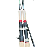 Canne à pêche en carbone Leiqiang transfrontalière pour lancer longue distance, action XXH, réglage rigide, pour leurres Black Fish, 118 cm, utilisation mer/lac