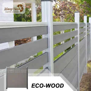 CE認証付きの新しいヨーロッパスタイルの庭の装飾的な木製プラスチック複合フェンス