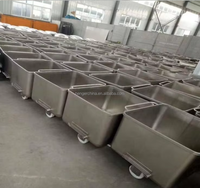 Carrito de Transporte para Frutas, Verduras, Carnes y Productos de Panadería, Carrito Colgante para Almacenamiento y Transporte de Carnes
