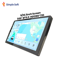 Radio Android 9 pouces 10 pouces 8 cœurs Écran tactile IPS Navigation GPS CarPlayer Lecteur DVD de voiture Lecteur multimédia de voiture stéréo 2 Din