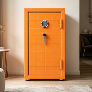 <strong>Fireproof</strong> Safe <strong>Box</strong> 6 Watch Winders Luxury Leather Safe Cabinet Digital Lock Emergency Key ACS-80FW Model <strong>for</strong> Executive Offices - Product Image 5