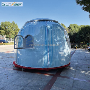 Fuente del fabricante fuerte resistencia al viento plástico policarbonato exterior cúpula casa burbuja espacios habitables cielo estrellado casa - Product Image 5