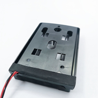 Porte-batterie en ABS noir, boîtier de haute qualité en ABS 6V, 1 pièce