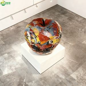 Hiện Đại Sơn Phim Hoạt Hình Nhà Máy Tùy Chỉnh Thiết Kế Nhựa Nghệ Thuật Lớn <span class=keywords><strong>Apple</strong></span> Ngoài Trời Trang Trí Điêu Khắc - Product Image 5