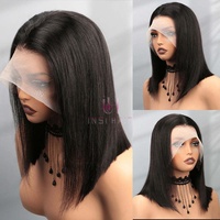 Wig Rambut Manusia Vietnam Asli Double Drawn Bone Straight Ombre Brown 13x6 HD Lace Front Tanpa Lem Kepadatan 250% Harga Grosir