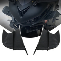 Aileron arrière universel modifié en plastique noir de haute qualité pour moto, pièce de rechange, carénage fixe