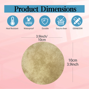 Loại mới chịu nhiệt dễ dàng làm sạch PU da placemats bàn ăn Thảm bàn bếp tấm lót khách sạn cà phê và bàn trà <span class=keywords><strong>mat</strong></span> - Product Image 6
