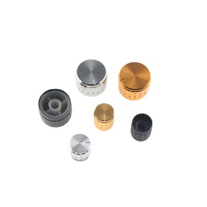 Bouton de potentiomètre en aluminium, avec trou intérieur de 6mm, bouton de réglage du volume en forme de O, chapeau, bouton de commutation Audio, 5 pièces - Product Image 2