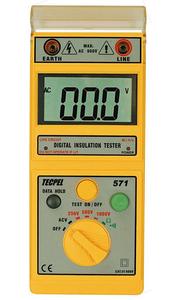 TECPEL DIM 571, Medidor de Resistencia Digital, Medición de Temperatura, Pantalla Digital, Rango de Medición de 250V-1000V, Clase de Precisión - Product Image 3