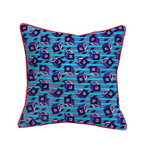Funda de Almohada con Estampado Kizomba Samakaka Ankara, Tela Africana con Patrón de Cera para Diseño de Cojines, Decoración del Hogar - Product Image 4