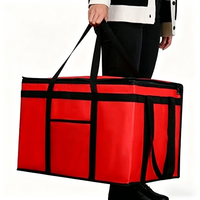 Sac isotherme personnalisé de haute qualité, extra large, non tissé, pour la livraison de repas, avec logo imprimé