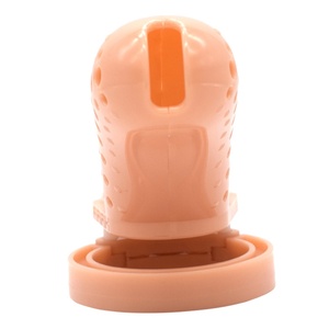 FRRK Plastic Chastity Device Penis Lock Sissy Gay Sexy Wearing Chastity Cage Penis Locked in Lust BDSM Sex <b>Toys</b> <b>for</b> <b>Men</b> - Product Image 6