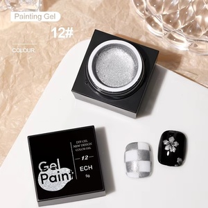 <span class=keywords><strong>Vernis</strong></span> Gel Liner Métallique Argenté 5ml Super Brillant Effet Miroir <span class=keywords><strong>Semi</strong></span>-<span class=keywords><strong>Permanent</strong></span> pour Lignes et French Manucure - Product Image 4