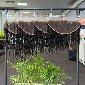 ผมแท้ 100% แบบขายส่ง Jerry curly 13x4 13x6 HD Lace Frontal หลากหลายรูปแบบลอนผม Body wave & Natural wave ขนาด 4x4 6X6 - Product Image 2