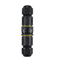 Connecteur rapide étanche IP68 pour éclairage de scène, 2/3/4/5 broches, type à vis, mâle/femelle, contact en cuivre, matériau nylon