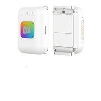 Pelacak GPS AGPS LBS Plastik Pintar Tahan Air untuk Hewan Peliharaan dengan Akurasi 1.5m, Peringatan Suara dan Lampu LED, 4G LTE, Baterai 20+ Jam untuk Anjing dan Kucing