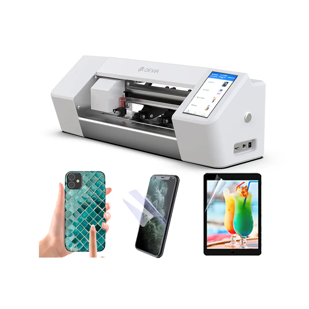 Cell Phone Screen Protector Machine Devia Factory OEM Tpu Hydrogel Film Cell Phone Smartphone Screen Protector Plotter Back Skin Cover Sheet Cutting Machine