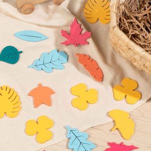 27 Pieces Sensory Cute Vivid <b>Leaves</b> Activity Set Montessori Toy Shape Puzzle Blocks <b>Leaf</b> Wooden Jigsaw Puzzles - Product Image 2