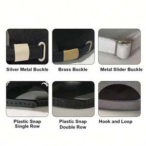 Stylish Unisex Oxford 6-Panel Baseball Cap Leopard Dot 100% Cotton Metal Buckle-Pink Black Embroidered Detail Sports Streetwear - Product Image 3