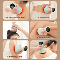 Brosse de massage électronique chauffante pour le corps, le dos, les bras et le cou, anti-cellulite, pour raclage et ventouses, outil amincissant à domicile