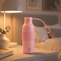 Bouteille d'eau isotherme en acier inoxydable 304 de 500 ml, écologique, isolation sous vide 12-24 heures, logo personnalisé pour les voyages et le quotidien