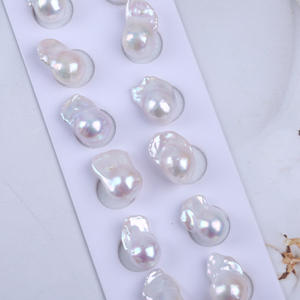 Perlas Barrocas Pequeñas Blancas de Agua Dulce Natural de 11-12 mm, Perlas Sueltas para Hacer Aretes y Broches - Product Image 5