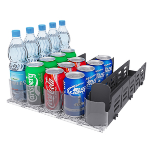 Sistema di spinta per bevande a grande capacità per supermercati, con profondità regolabile, per lattine di soda - Product Image 1