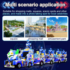 Mini fuerza IP tema tren eléctrico sin rieles carrusel centro comercial tren cuadrado equipo de parque de atracciones - Product Image 4
