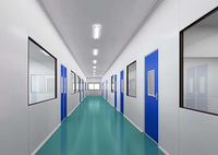 Cuarto Limpio Modular ISO 8/7/6/5 con Paredes Rígidas Libres de Polvo y Filtro HEPA Personalizable
