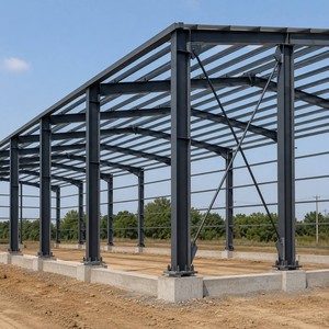 Entrepôt préfabriqué en structure légère en acier SUNRISE, hangar de stockage, charpente en acier à poutres en H, bâtiments d'usine de stockage, assemblage facile - Product Image 1
