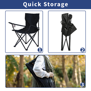 <span class=keywords><strong>เก้าอี้</strong></span><span class=keywords><strong>พับ</strong></span>น้ำหนักเบาสำหรับตั้งแคมป์ รับน้ำหนักได้ 150 กก. โครง<span class=keywords><strong>เหล็ก</strong></span>คาร์บอน ผ้าอ๊อกซ์ฟอร์ด 600D เหมาะสำหรับตกปลา ปิกนิก กิจกรรมกลางแจ้ง ชายหาด เดินป่า - Product Image 3