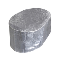 Couverture de table ronde ovale en tissu PE de haute qualité, couverture de meubles de jardin