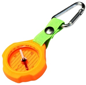 Porte-clés avec boussole magnétique, mousqueton, porte-clés d'extérieur, boussole avec couvercle en Silicone - Product Image 2