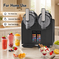 Machine à glaces puissante 460W avec boîtier ABS et double cylindre pour la création de desserts maison lors de vos week-ends en famille