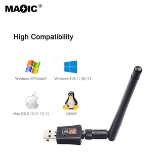 Top Sale Realtek RTL8811CU Chipset Dual Band 2.4G 5GHz 600Mbps USB Wireless Adapter for <b>Laptop</b> and Desktop 600mbps Wifi - Product Image 5