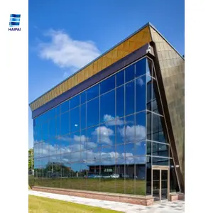 מסגרת אלומיניום מודרנית 6063T5 מבנית קיר מסך זכוכית זיגוג חיצוני חזית מלון חומרי בניין