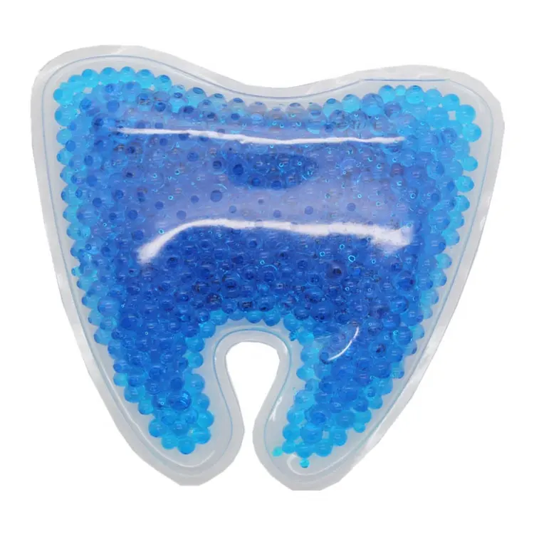 الأسنان الأشكال مخصصة حجم قابلة لإعادة الاستخدام الساخن و هلام بارد الخرز الساخن الباردة حزم حزمة الهلام الجليدي