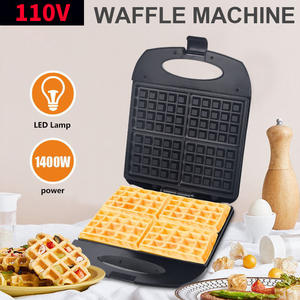 Nueva máquina de waffles multifuncional mini, antiadherente, para hacer sándwiches, para el hogar y la cocina, para waffles y hash browns. - Product Image 4