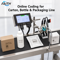 Impresora de Inyección de Tinta Industrial Faith, Máquina de Codificación, Impresora de Inyección de Tinta en Línea para Línea de Producción