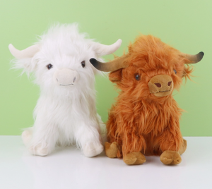 25cm cao nguyên bò khuyến mãi đồ chơi sang trọng mô phỏng Scottish cao nguyên gia súc đồ chơi sang trọng búp bê Gối Thú nhồi bông đồ chơi búp bê sang trọng - Product Image 2