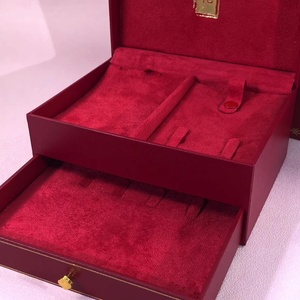 Organisateur de bijoux de voyage de luxe en cuir PU avec plateaux pour rangement et présentation individuels - Product Image 2