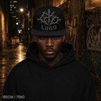 Casquette de baseball personnalisée avec broderie Old English, 6 panneaux, visière incurvée, style Dad Hat, streetwear urbain West Coast, vente en gros, faible MOQ