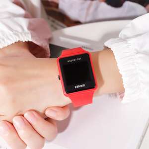 SKMEI นาฬิกาดิจิตัลของผู้ชายจีน,นาฬิกาเรืองแสงกันน้ำสายซิลิโคนดีนาฬิกากันน้ำรัดกุมนาฬิกา Relogio ลำลองปี1541 - Product Image 4