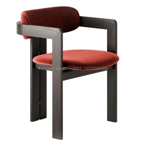 Materiale di buona qualità europea in legno massiccio sala <span class=keywords><strong>da</strong></span> pranzo ristorante prato <span class=keywords><strong>cucina</strong></span> balcone in legno rosso <span class=keywords><strong>sedie</strong></span> <span class=keywords><strong>da</strong></span> pranzo con braccio - Product Image 6