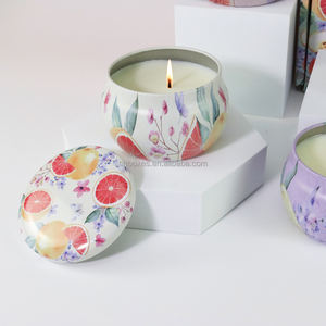 Velas Aromáticas Artesanales en Lata, Velas de Cera de Soya con Aceite de Masaje, para San Valentín, Acción de Gracias, Halloween, Bodas - Product Image 2