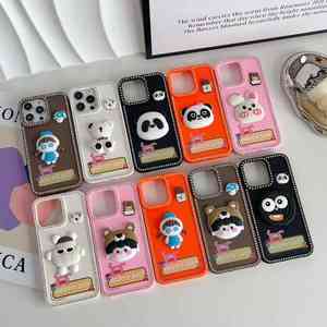 Nuova tendenza carino diamante 3D cartone animato Anime TPU custodia per <span class=keywords><strong>Apple</strong></span> per iPhone 7 8 Plus XR <span class=keywords><strong>11</strong></span> 16 17 Pro <span class=keywords><strong>Cover</strong></span> Max per ragazze - Product Image 1