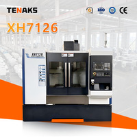 Centre d'usinage vertical CNC TENAKS XH7126 haute précision 3 axes, commande GSK, broche BT40